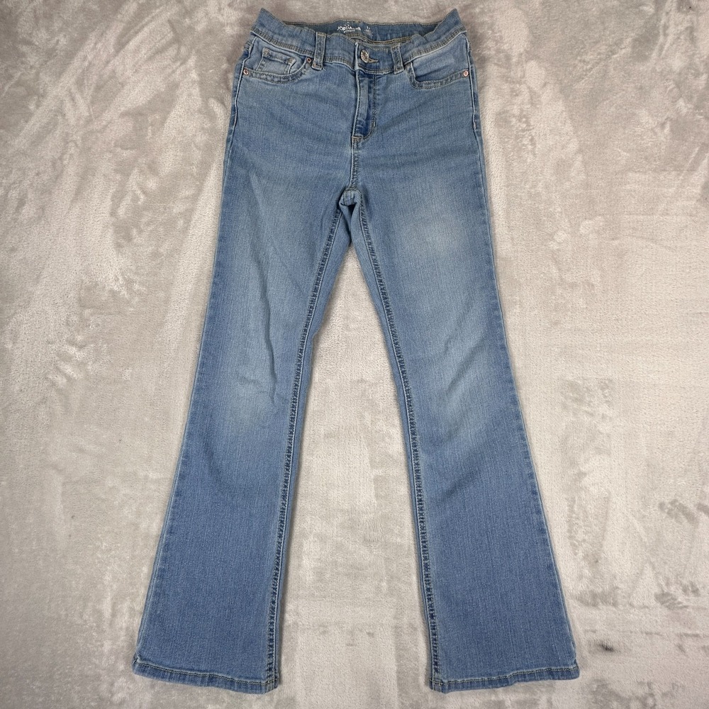 Jordache Bootcut Jeans Womens Size 12 Blue Denim Cotton Stretch Mid Rise Pants